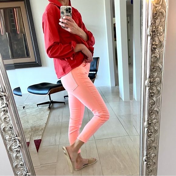 Ella Miss Light Pink Midrise Skinny Ankle Jenas Size 27 - Picture 1 of 10